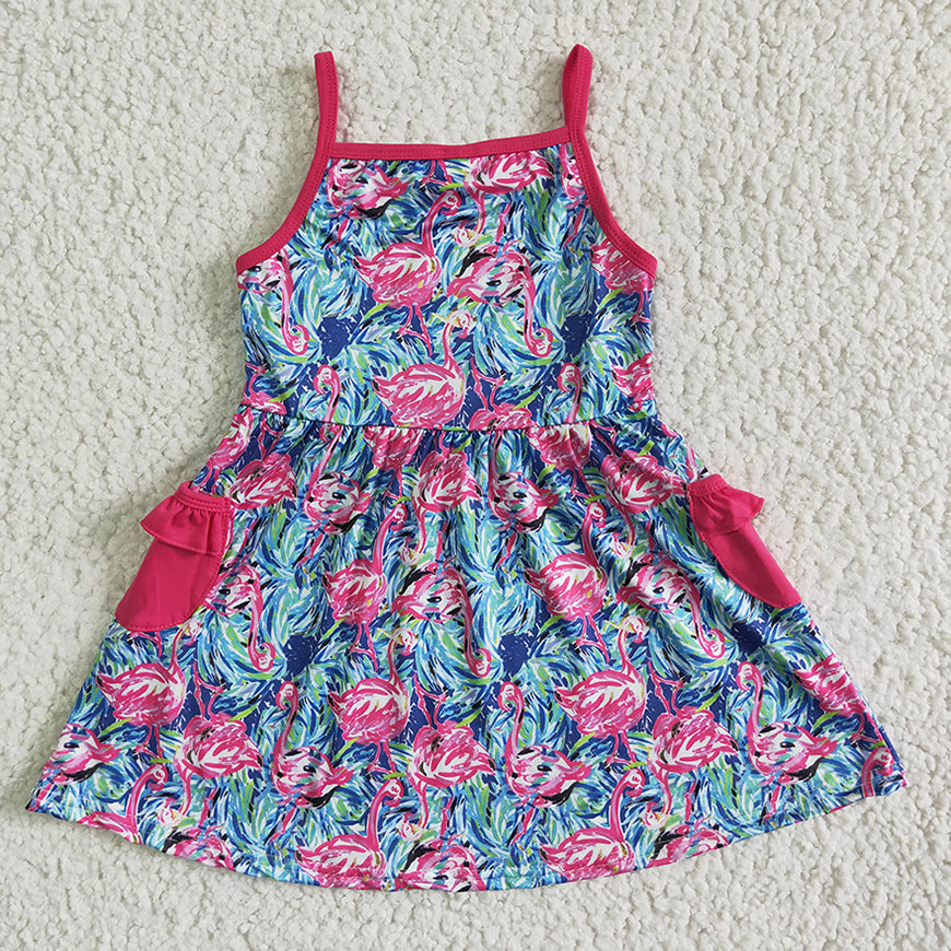 GSD0078  Kids girls clothes short sleeve dress -promotion 2024.5.03 $5.5