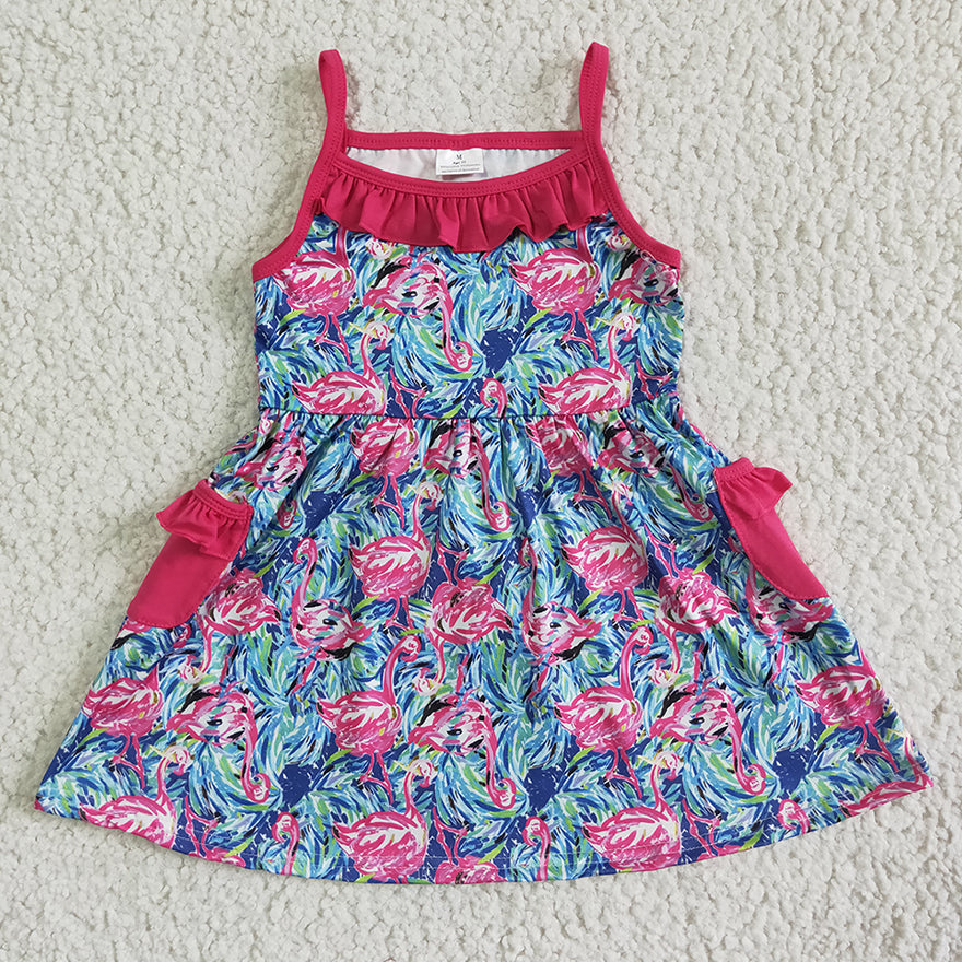 GSD0078  Kids girls clothes short sleeve dress -promotion 2024.5.03 $5.5