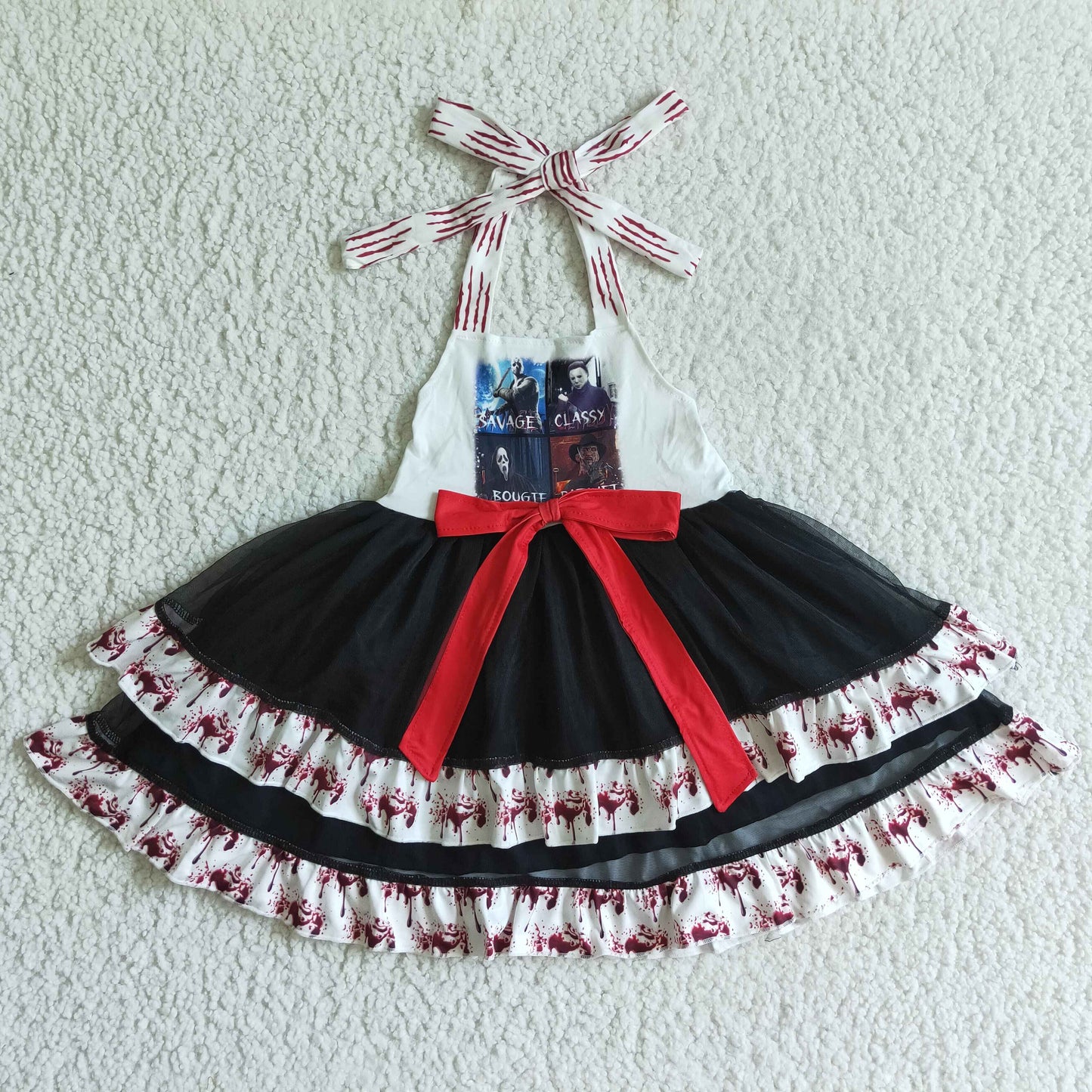 9.15 GSD0136 Baby Girls Summer Dress Baby girls Halloween lace tutu dresses