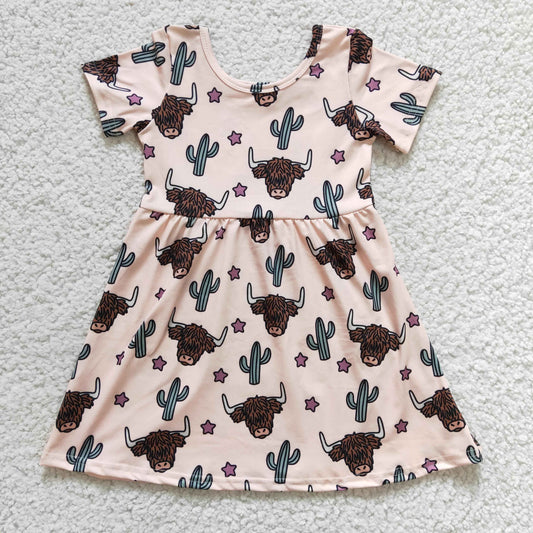 GSD0178  Kids girls clothes short sleeves top woven  dress -promotion 2024.6.1  $5.5