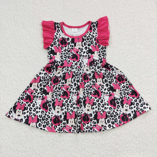 GSD0214  Kids girls clothes flying sleeve top woven  dress -promotion 2024.6.29  $5.5