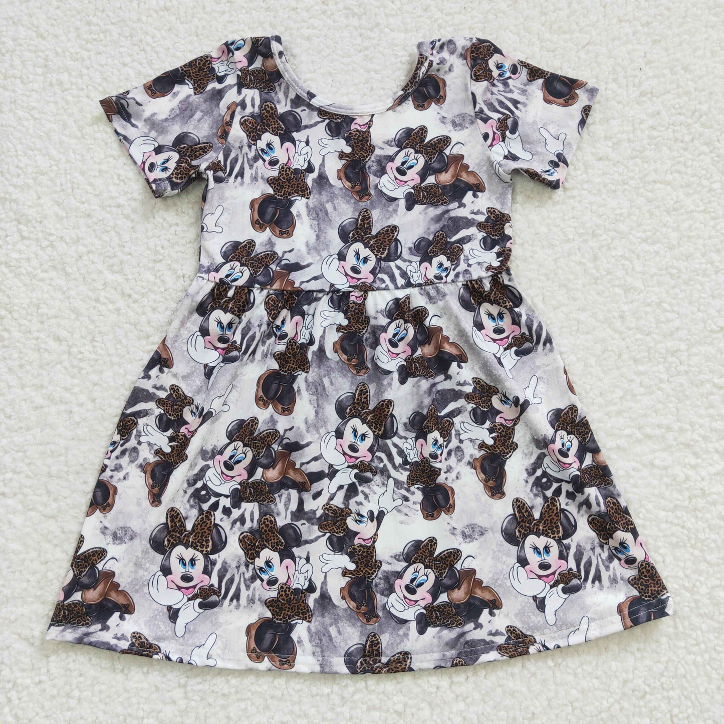 GSD0232  Kids girls clothes short sleeve top woven  dress -promotion 2024.7.13  $5.5