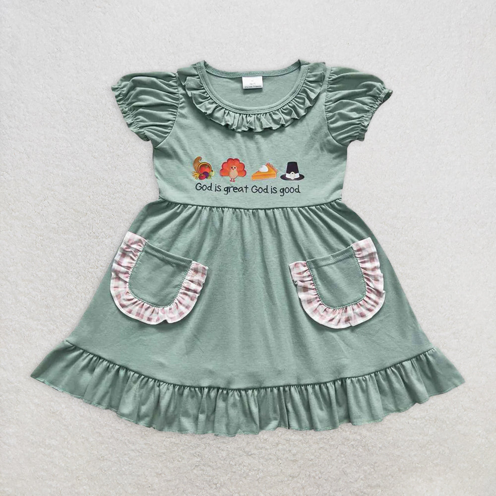 7.02 Sibling God is great god is good turkey girls and boys Thanksgiving clothes