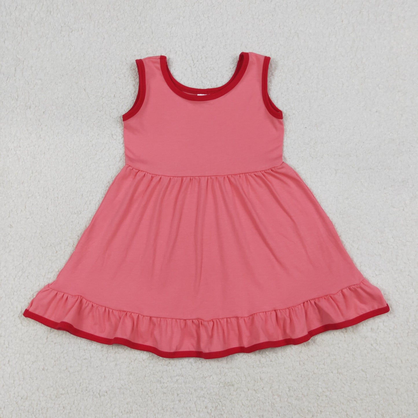 4.13 RTS Sibling Sleeveless ruffle baby girls summer dress