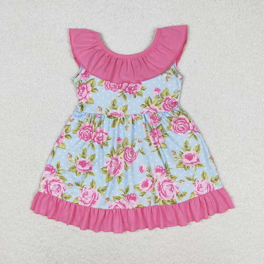 GSD0738 baby girl summer clothes short sleeve kids dress