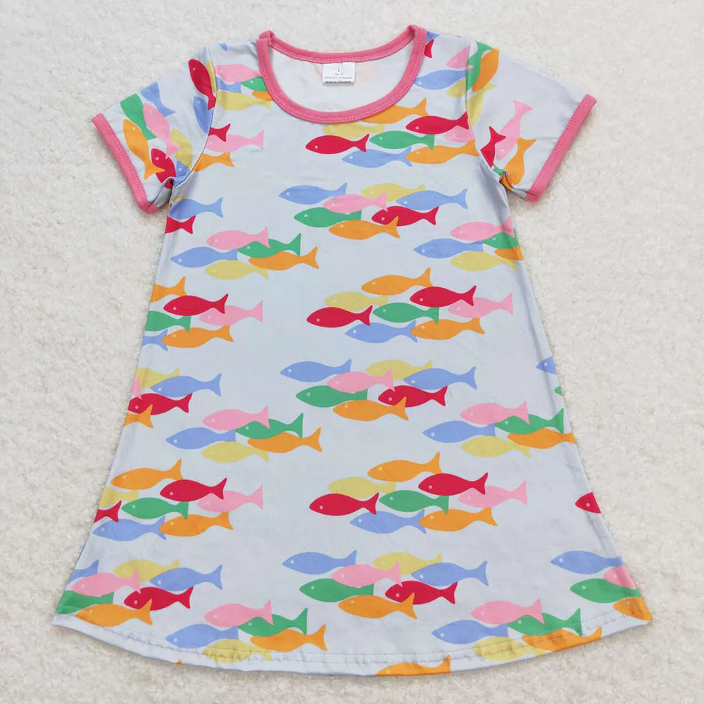 12.24 RST Sibling Baby Girls Summer Fashion Knee Length Dresses
