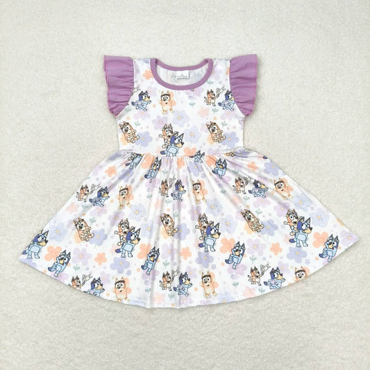 GSD1079 baby girl summer clothes short sleeve kids dress