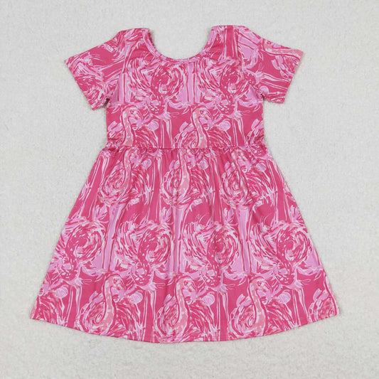 GSD1116 baby girl summer clothes short sleeve kids dress