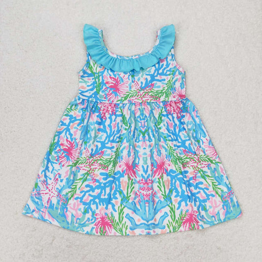 GSD1138 baby girl summer clothes short sleeve kids dress