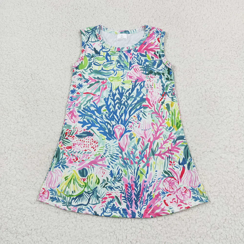 12.24 RST Sibling Baby Girls Summer Fashion Knee Length Dresses