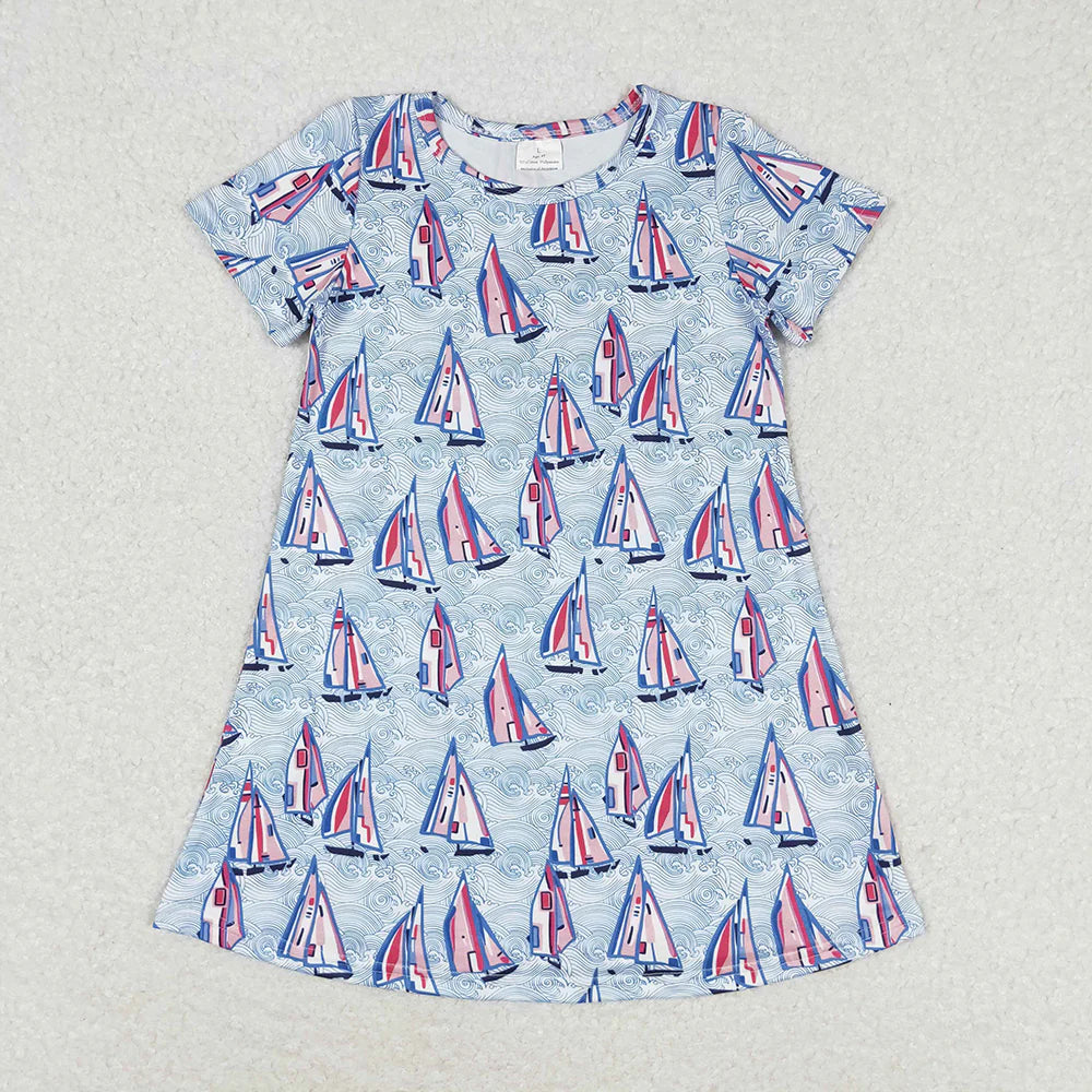 12.24 RST Sibling Baby Girls Summer Fashion Knee Length Dresses