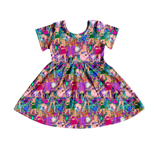 GSD1335 Pre-order baby girl clothes short sleeves summer dress