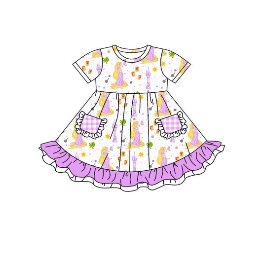 GSD1343  Pre-order baby girl clothes short sleeves summer dress