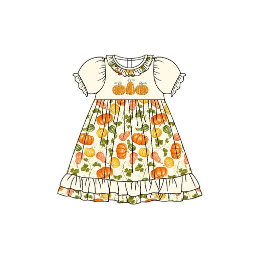 GSD1346  Pre-order baby girl clothes short sleeves summer dress