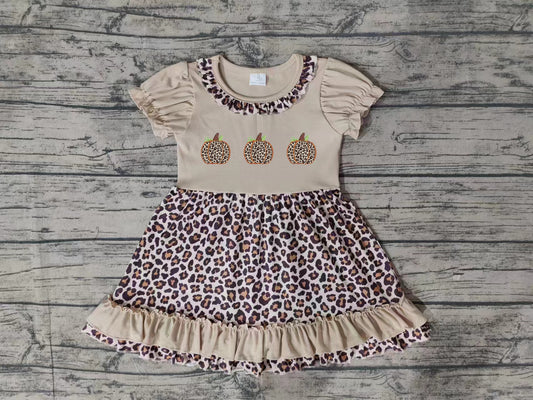 GSD1347  Pre-order baby girl clothes embroidery short sleeves summer dress