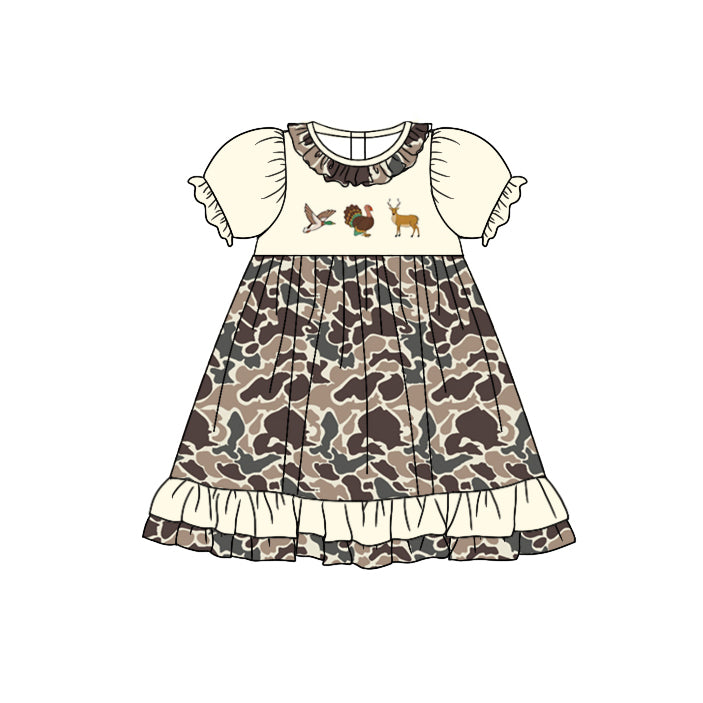 GSD1353  Pre-order baby girl clothes pull sleeves summer dress