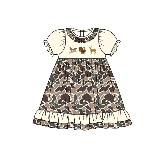 GSD1353  Pre-order baby girl clothes pull sleeves summer dress