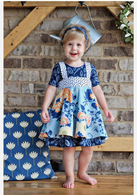 No moq GSD1370 Pre-order Size 3-6m to 14-16t baby girl clothes short sleeves summer dress