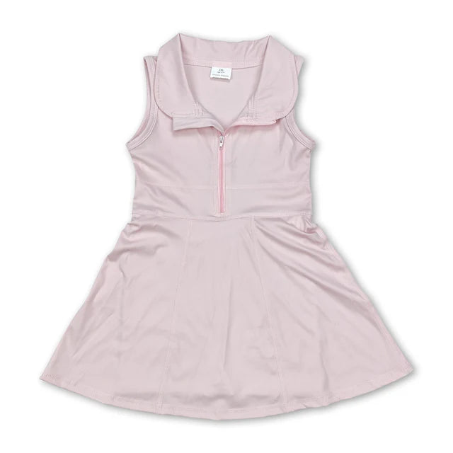 RTS Sibling sleeveless zipper athletic dress with shorts