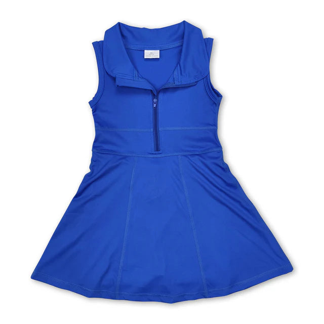RTS Sibling sleeveless zipper athletic dress with shorts