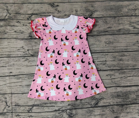 NO moq GSD1400 Pre-order Size 3-6m to 14-16t baby girl clothes short sleeves autumn dress