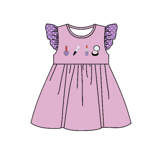 NO moq GSD1413 Pre-order Sizes 3-6m to 14-16t baby girl clothes flying sleeves summer dress