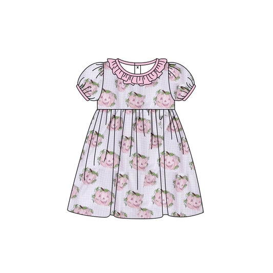 NO moq GSD1422  Pre-order Sizes 3-6m to 14-16t baby girl clothes short sleeves summer dress