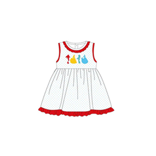 GSD1563 Baby girls clothes disney princess sleeveless dress