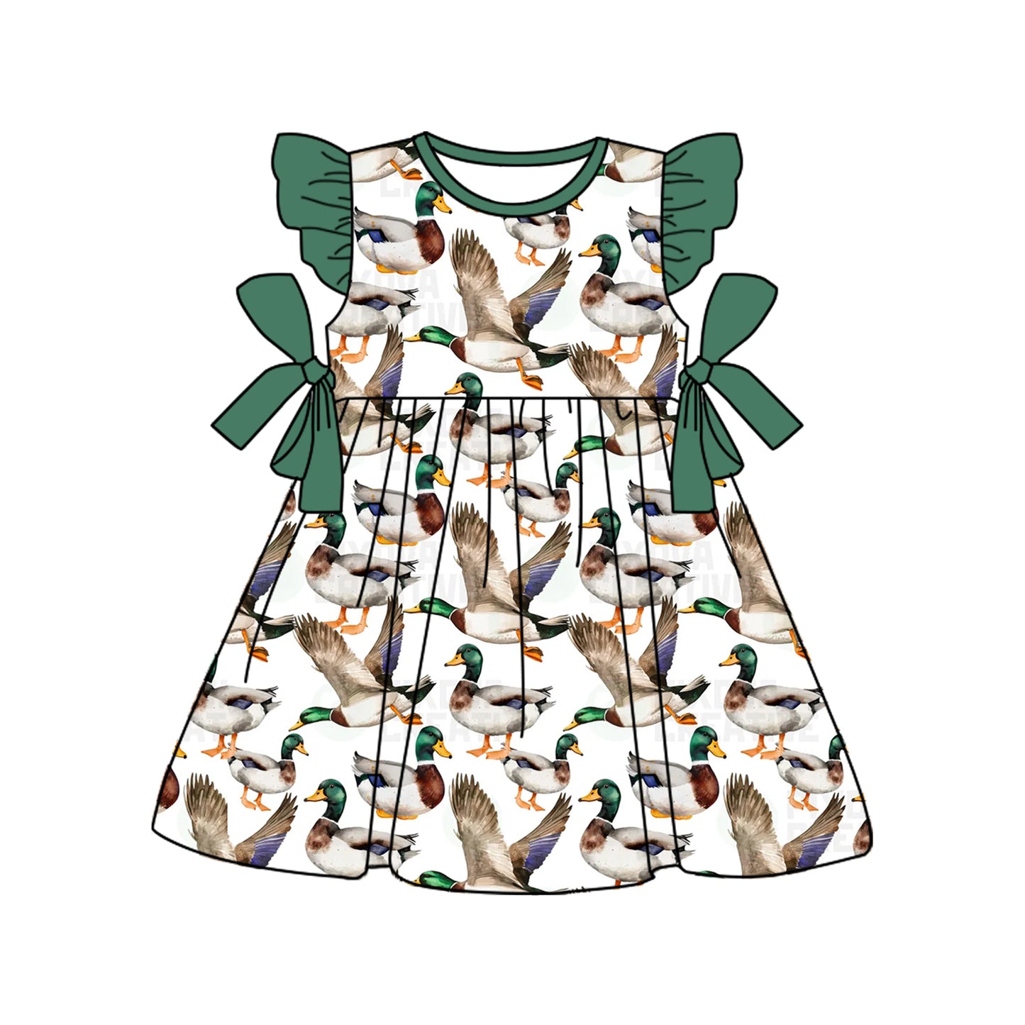 Infant Boys Girls Duck Hunting Short Sleeve Onesie-Dress-Short Sleeve Shorts Mixed Sizes Pre-Order