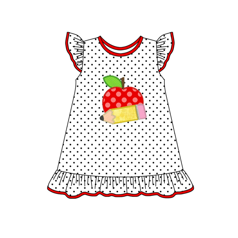 Polka dots apple pencil girls back to school outfits