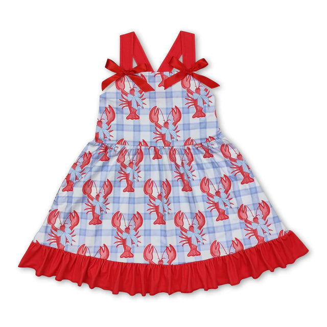 RTS Sibling Light blue daisy baby girls spring summer dresses