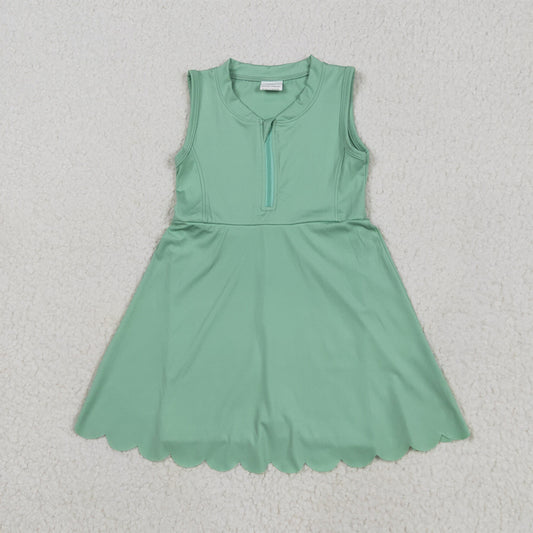 7.18  GSD2089 RTS NO MOQ Baby Girls Summer Yoga Dress baby girl clothes yoga sleeveless skirts dress