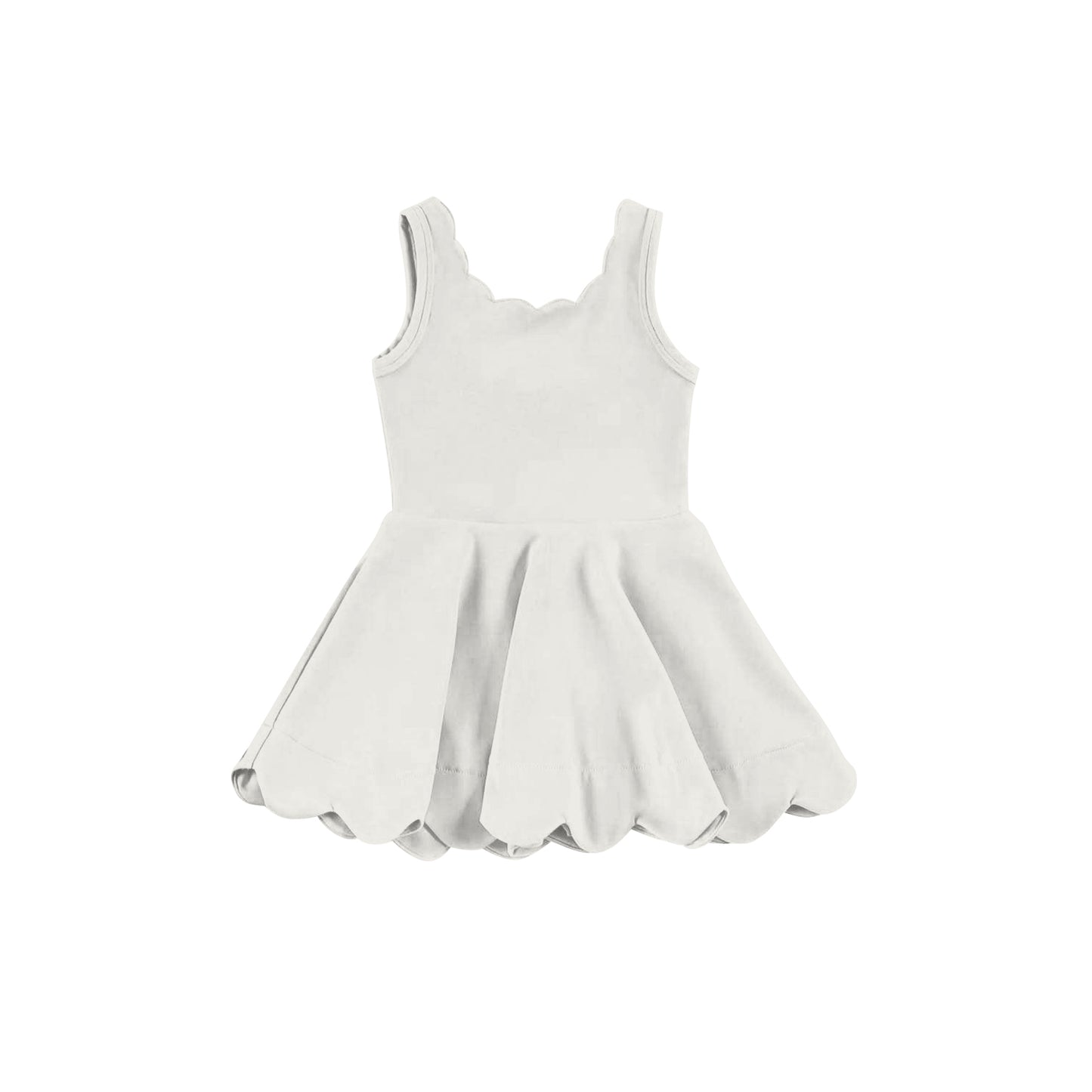 8.26  Pre order Six colors available for baby girl sleeveless yoga knee-length dress