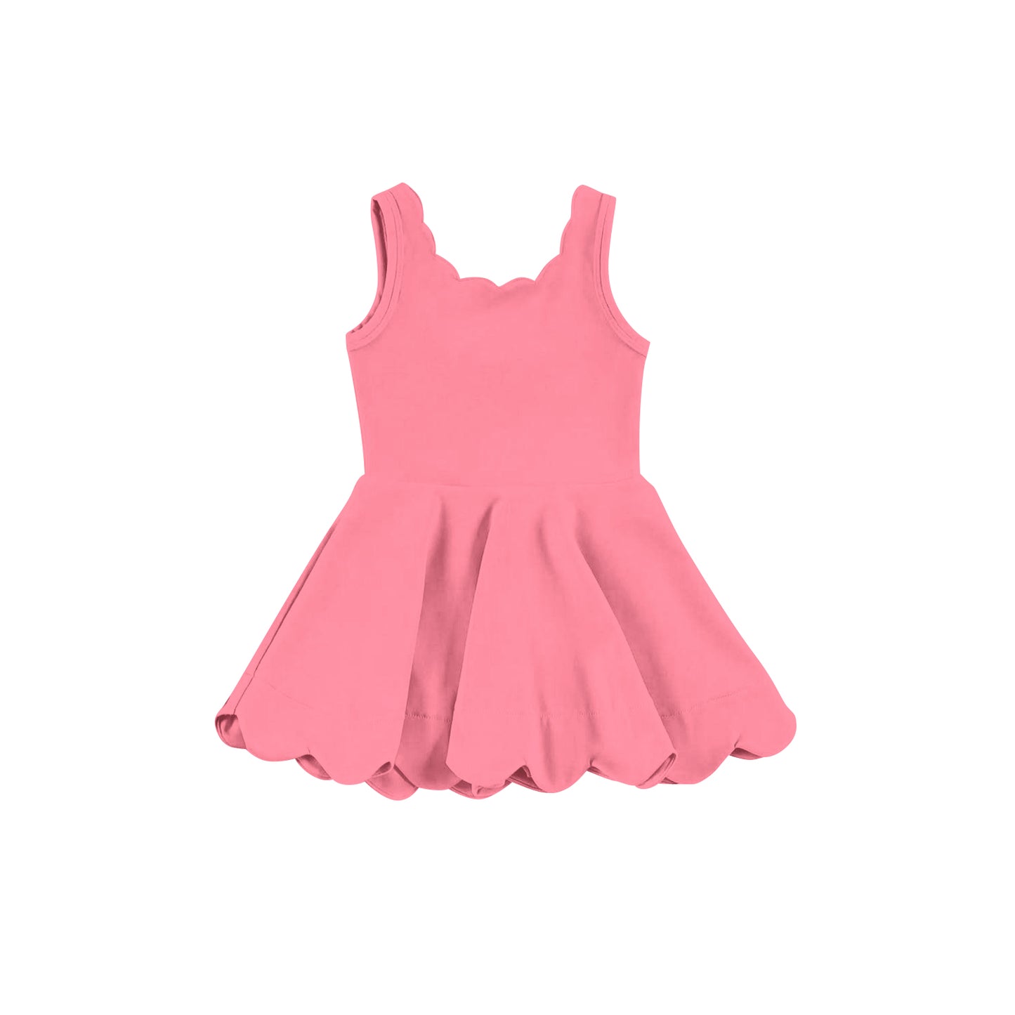 8.26  Pre order Six colors available for baby girl sleeveless yoga knee-length dress