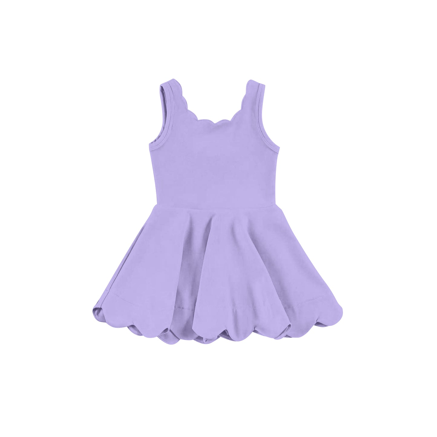 8.26  Pre order Six colors available for baby girl sleeveless yoga knee-length dress