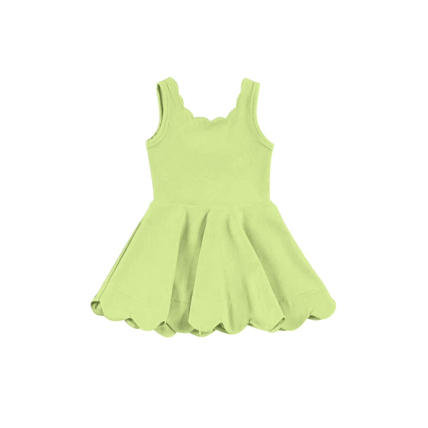 8.26  Pre order Six colors available for baby girl sleeveless yoga knee-length dress
