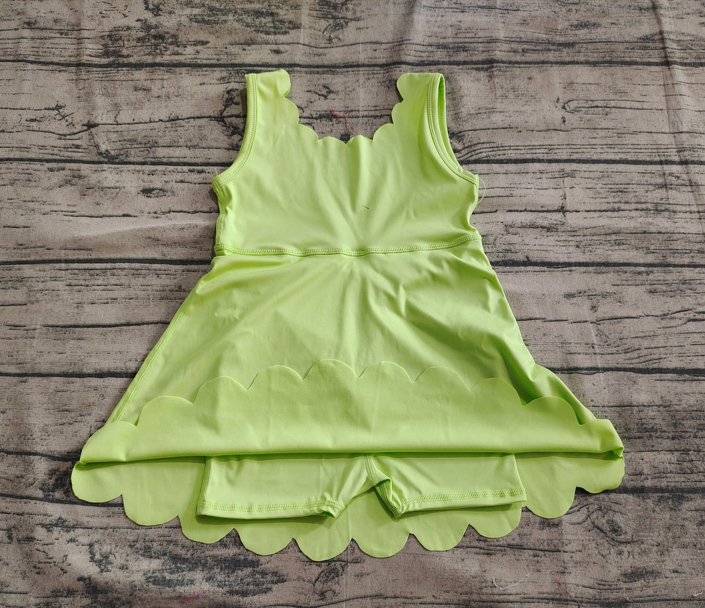 7.03 GSD2374Sample No Moq Fast Coming Baby Girls Summer Yoga Dress Baby Girls Aqua Sleeveless Yoga Knee Length Dresses