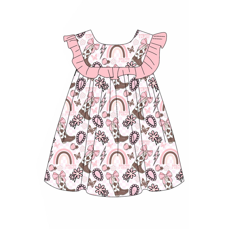 4.11 Pre order baby girl clothes Short Sleeve shorts sets dress romper