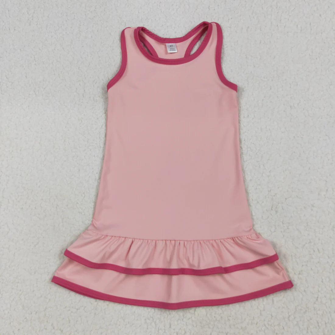10.2 RST Sibling Baby Girls Sleeveless Yoga Knee Length Dresses
