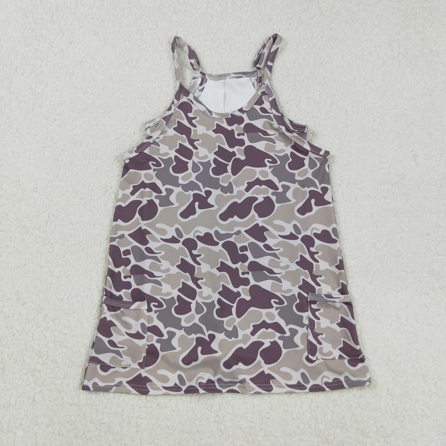 RTS Sibling Summer Athletic Dresses for Girls And Women with Straps Bottomland Camo