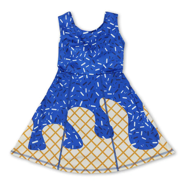 RTS Sibling khaki sprinkle ice cream girls team athletic dress