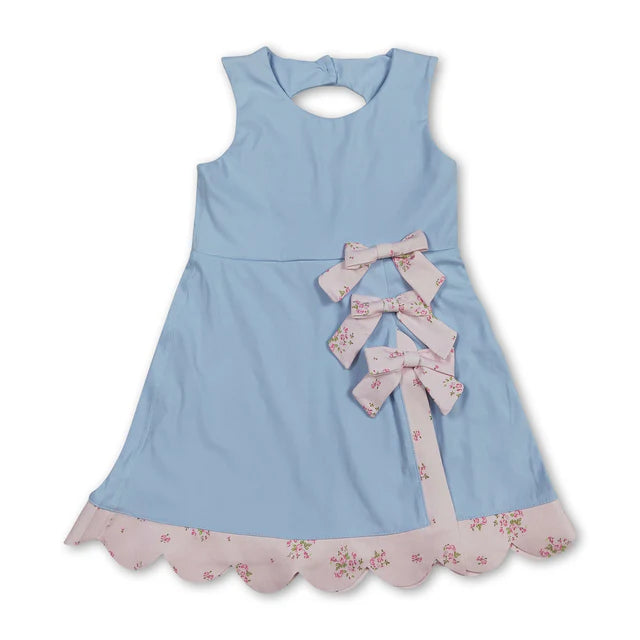RTS Sibling sleeveless bows kids girls summer athletic dress
