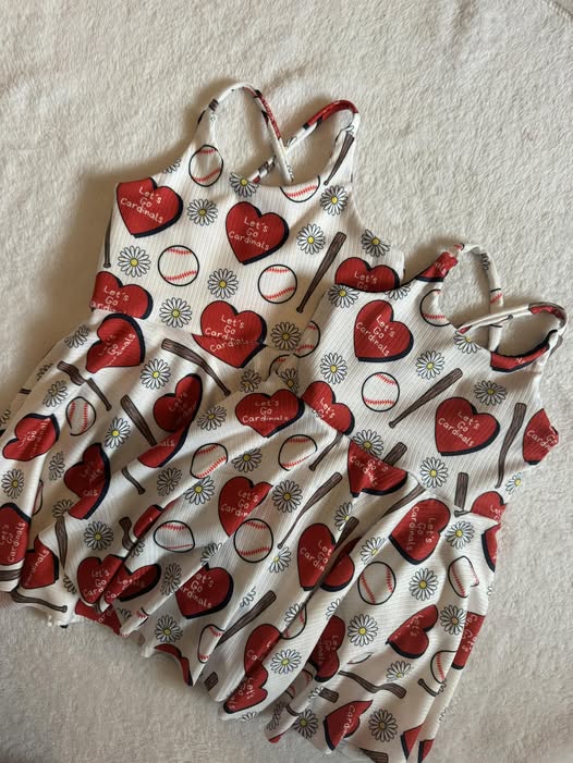 11.15 GSD3132 Pre order No Moq Yoga fabric Baby Girls Baseballs Hearts Daisy Team Yoga Shorts Knee Length Dresses