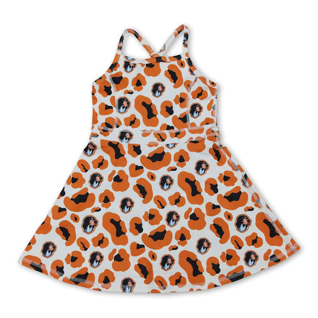 RTS Sibling Straps leopard kids girls team athletic dress