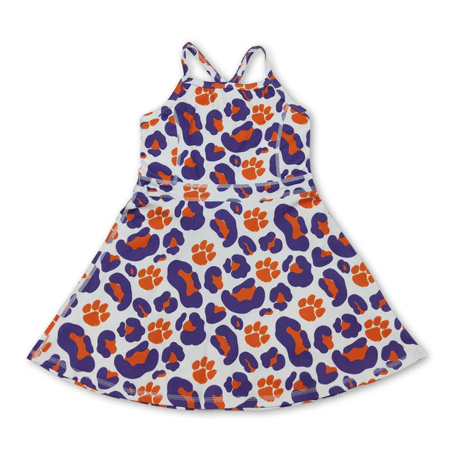RTS Sibling Straps leopard kids girls team athletic dress