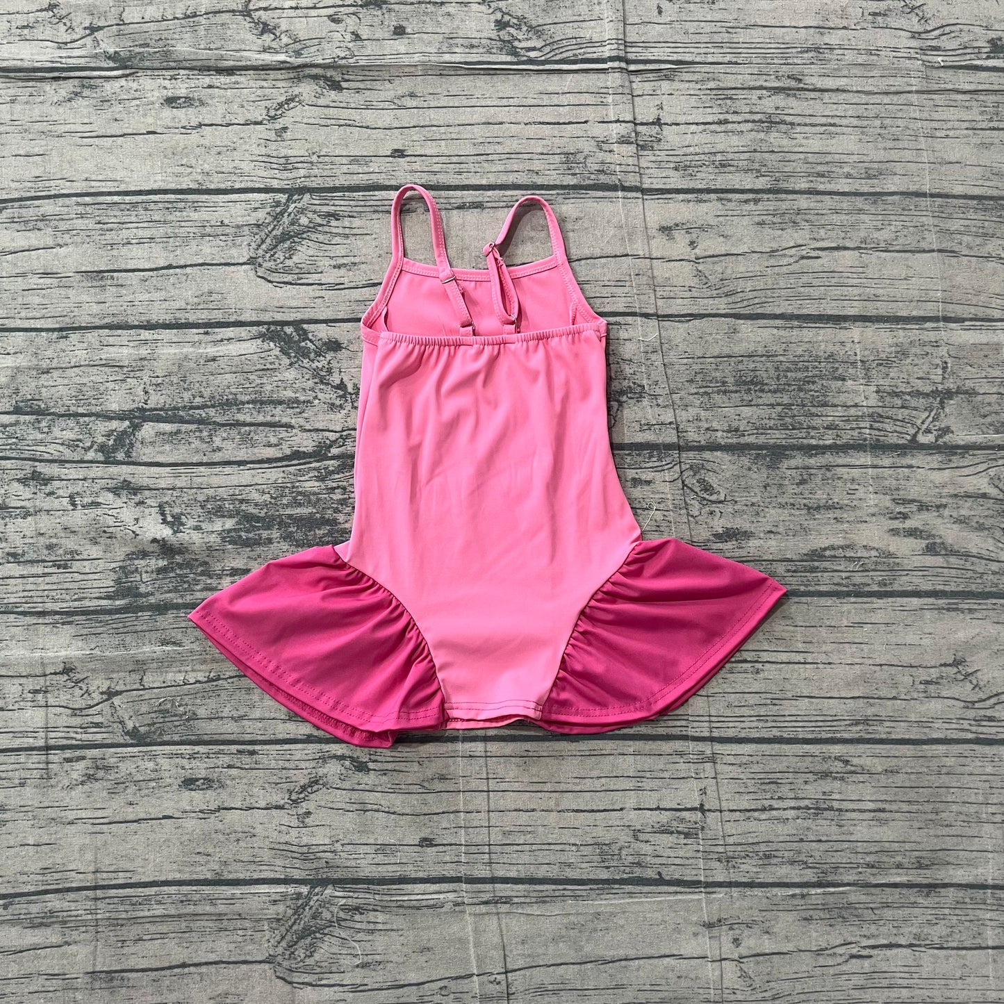 4.26 GSD3688 Sample No Moq Straps pink patchwork kids girls summer athletic dresses