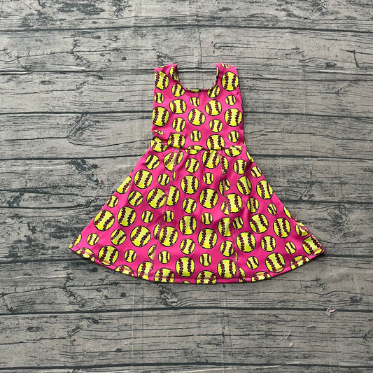 3.18 GSD3800 Sample No Moq Yoga fabric Baby Girls Sleeveless Softballs Team Yoga Active Shorts Knee Length Dress