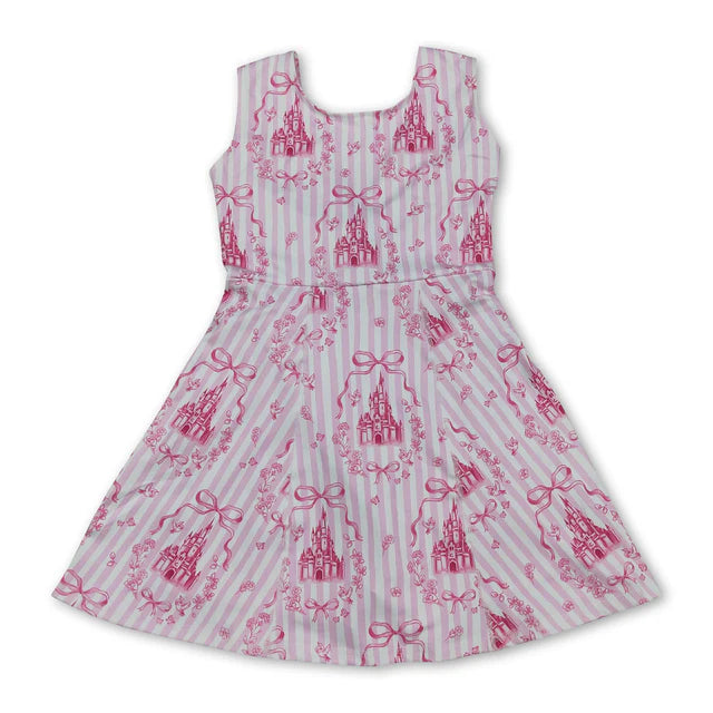 USA Warehouse (IN STOCK) Baby girls Solid color Straps floral ruffle athletic dresses and swimsuit set