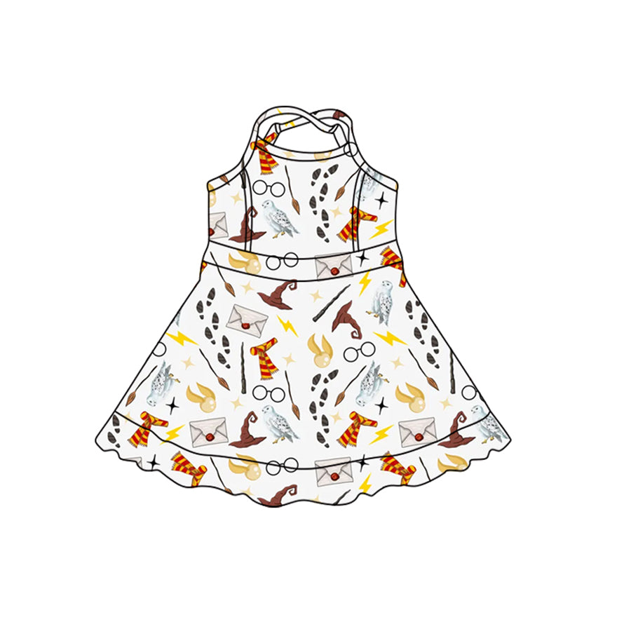 4.22 Pre order No Moq Baby Girls Casual Sleeveless Yoga Set With Top Skirt And Matching Sleeveless Yoga Dress