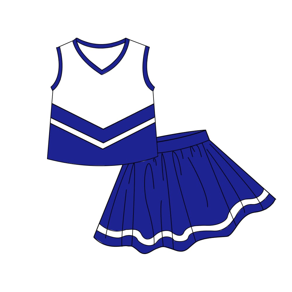 5.7 Pre order No Moq Baby Girls Stripe Vest Top Skirt Shorts Team Yoga Active Clothes Sets